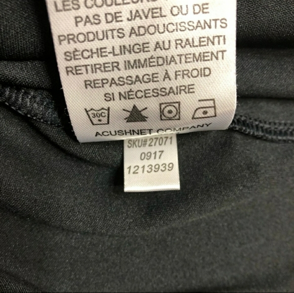 FOOTJOY Black Projoy Performance Shirt Style #27071 Sz Large - Picture 6 of 8